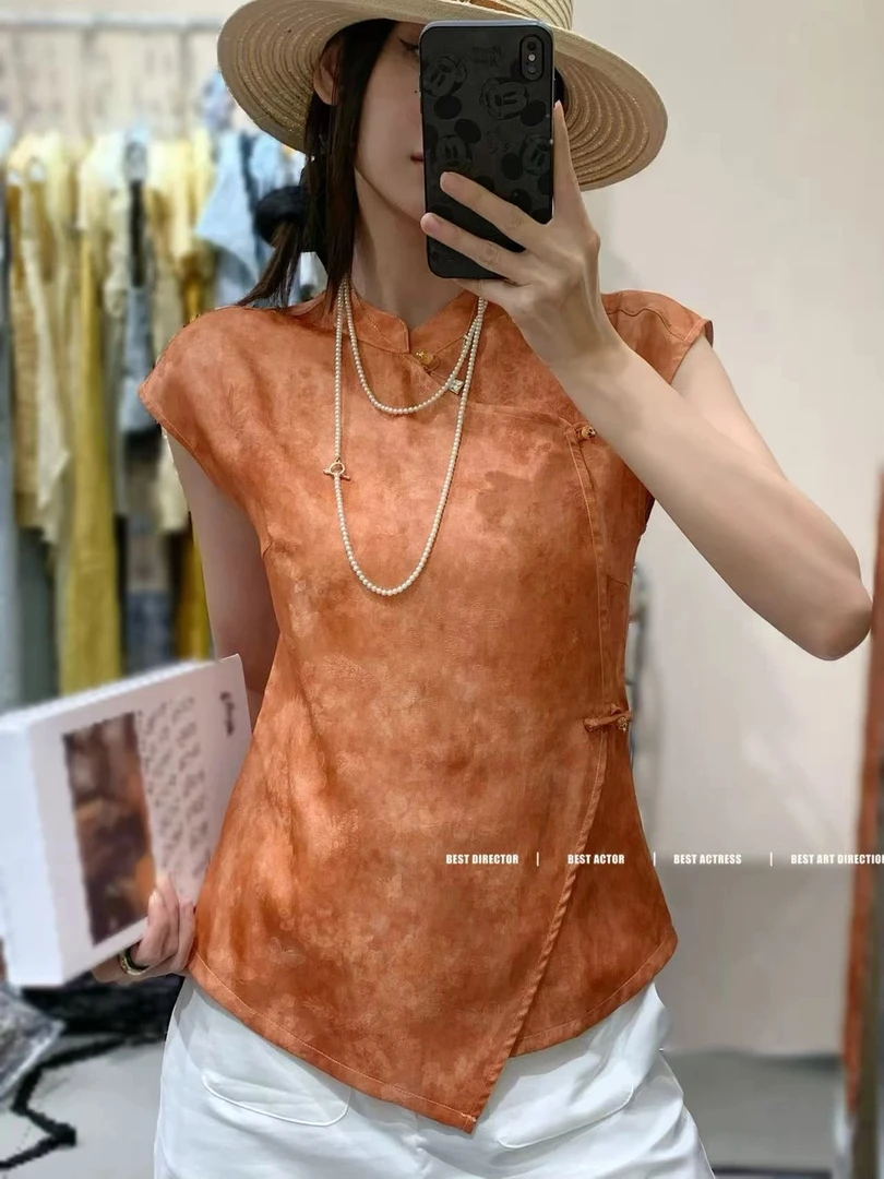 【JINJIN】2025夏季新款小众设计短袖上衣（1193）NO退NO换