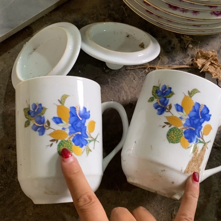 瓷片景德镇陶瓷两个