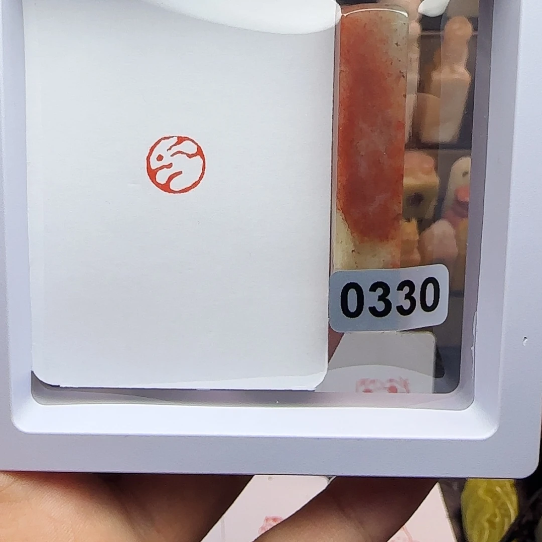 寿山石印石1.0兔子 手工篆刻