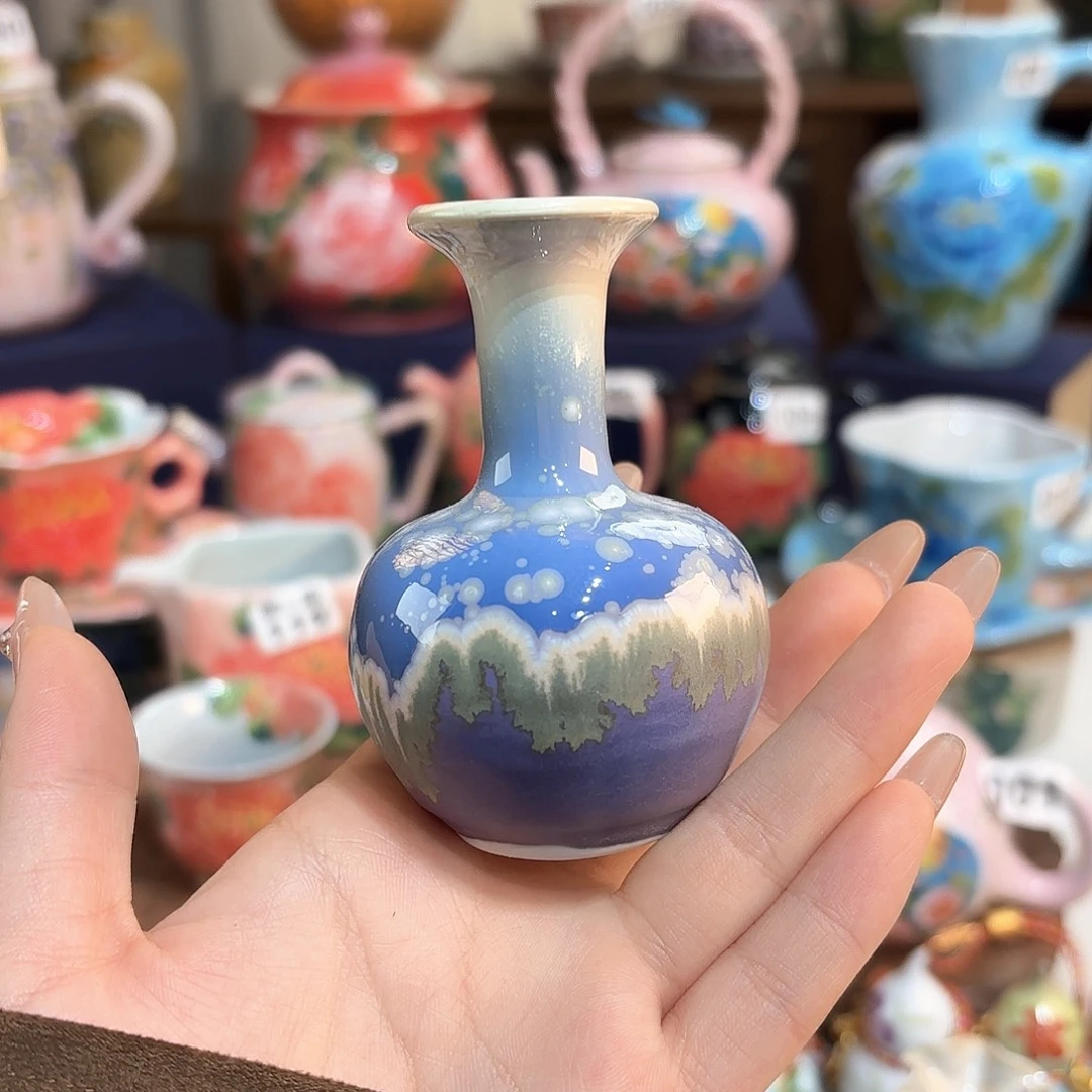 景德镇手绘高温釉下彩陶瓷茶具