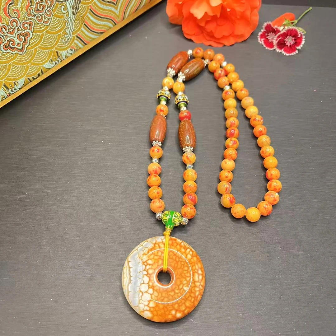 项链 项链 K263时尚精品九天朝龙珠龙之血项链