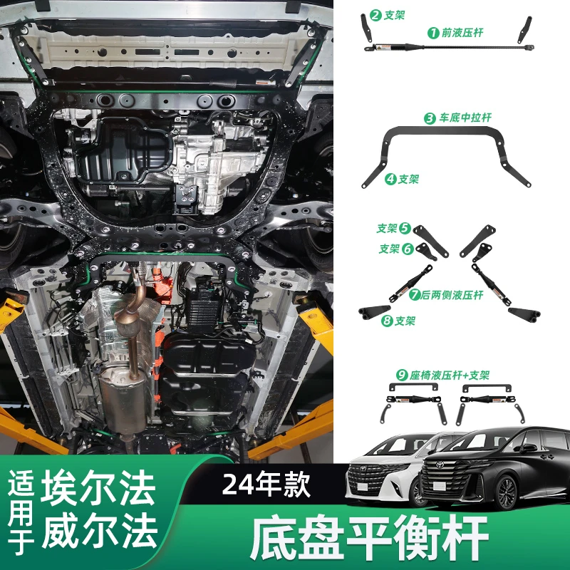 15-25款埃尔法底盘平衡杆皇冠威尔法30系40系车身加固防倾加强杆
