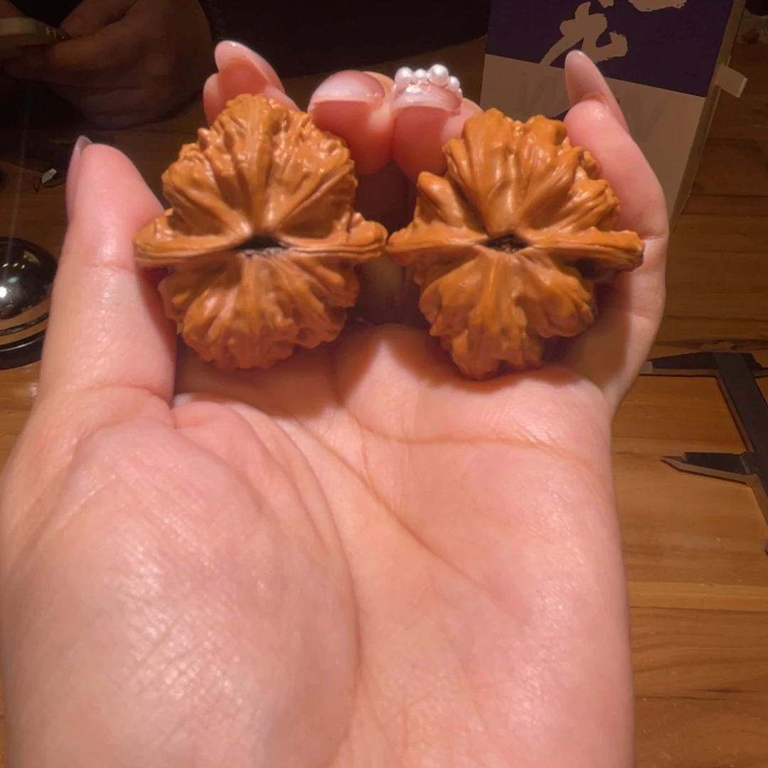 ****乐文玩核桃把件36赤龙鸡心