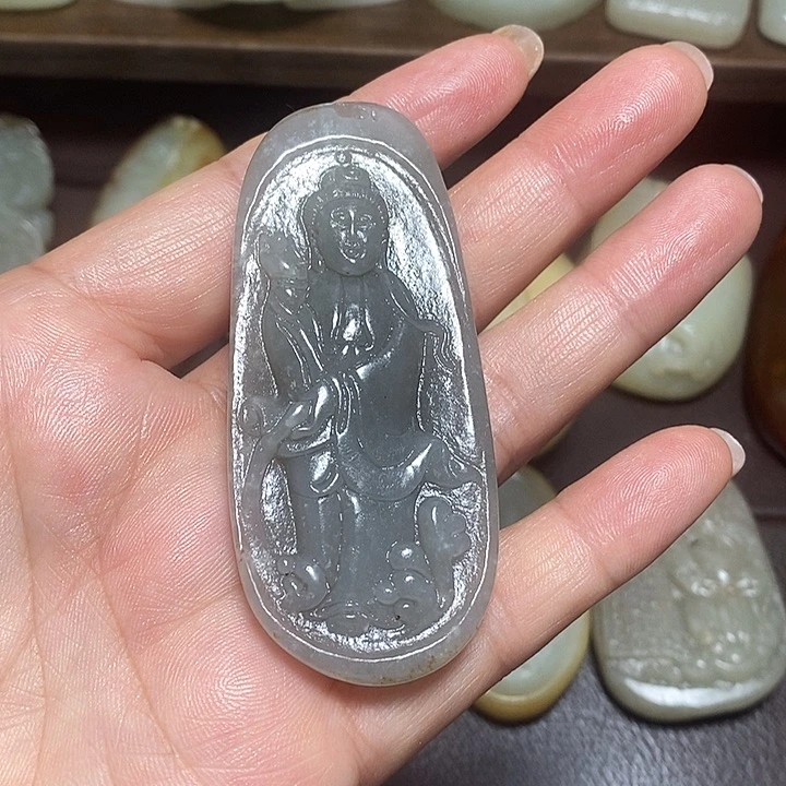 和田玉未镶嵌挂件