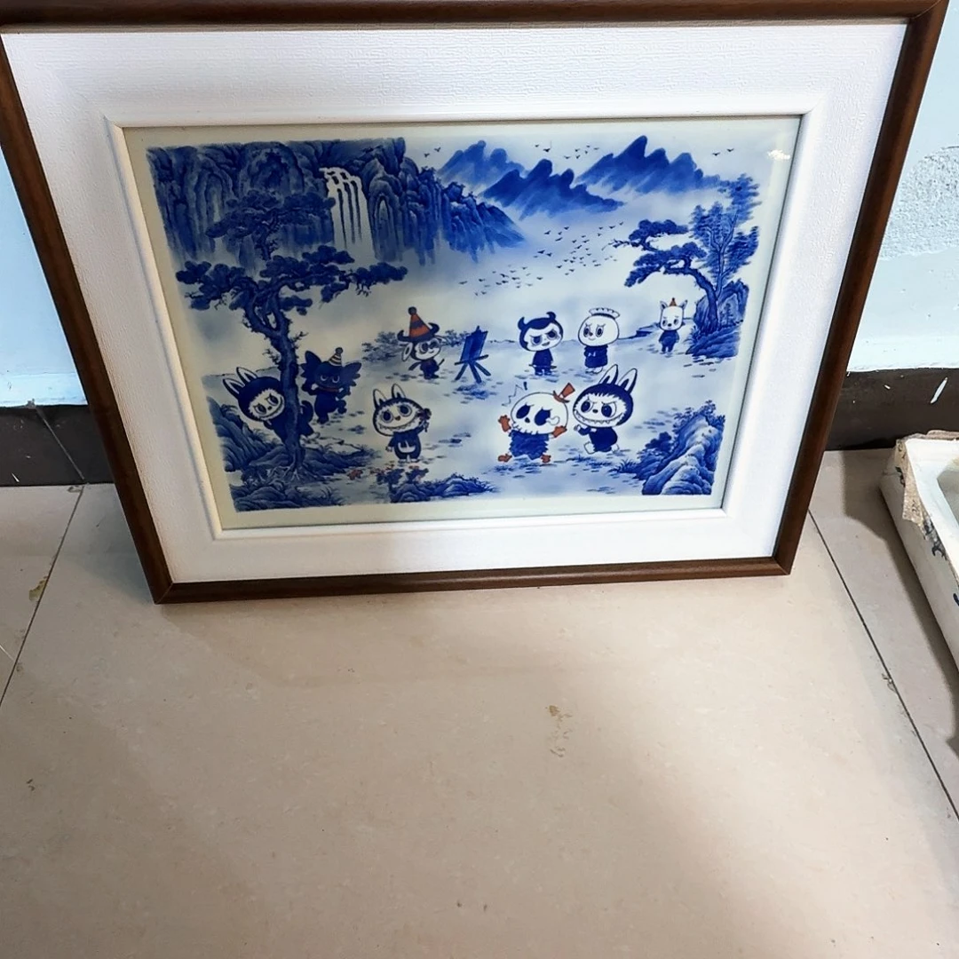 妍***活泥塑瓷板手工手绘