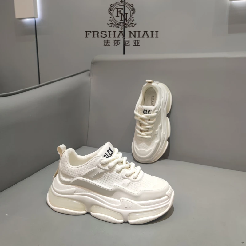 法莎尼亚潮流男鞋秋季新款潮流韩版皮面男士休闲老爹鞋百搭潮鞋子