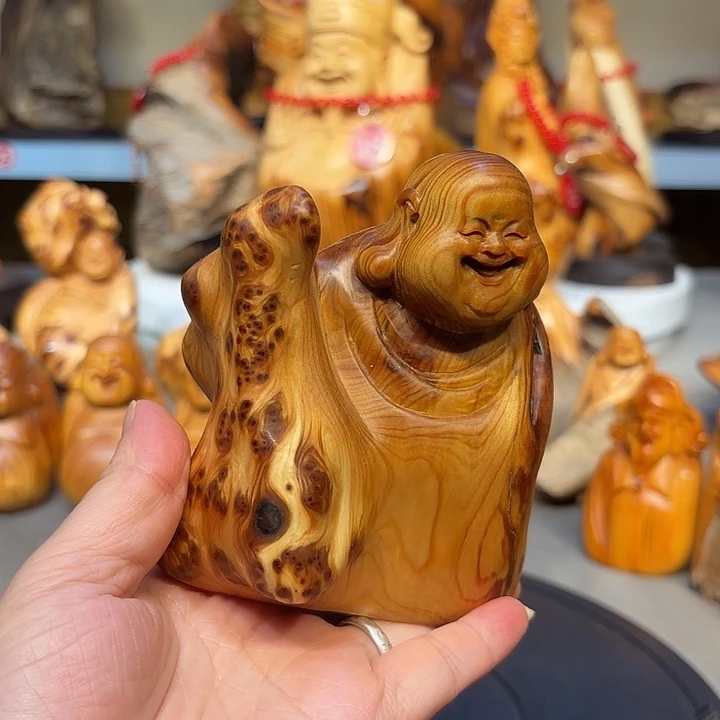 柏木太行崖柏弥勒佛留疤