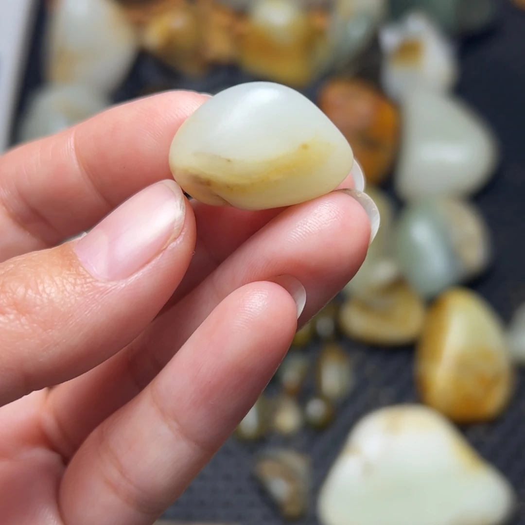 和田玉未镶嵌挂件47