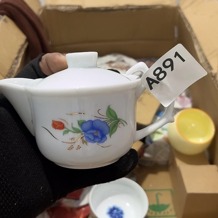 瓷片茶摆件工艺品摆件666