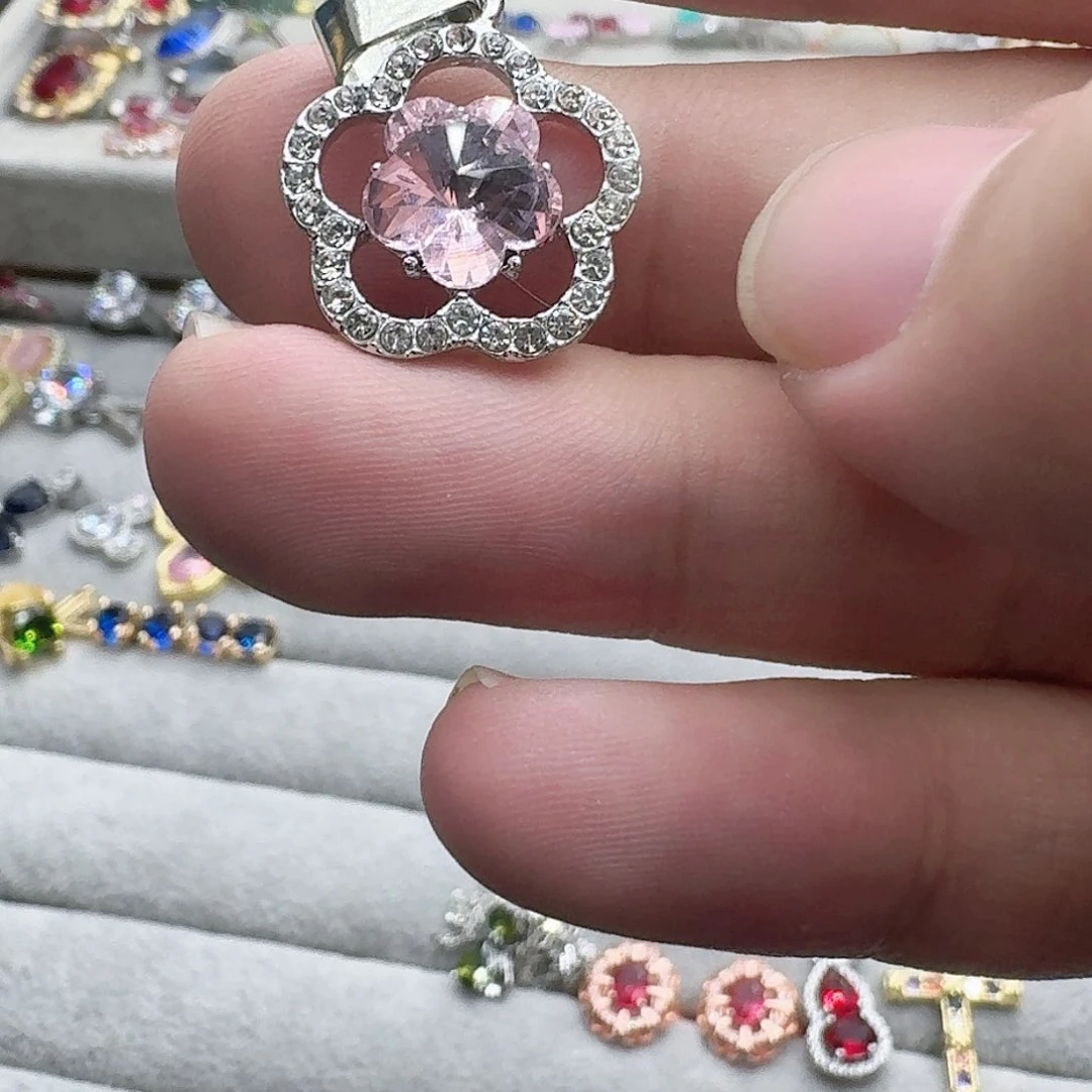 绿水晶戒指银S925镶嵌