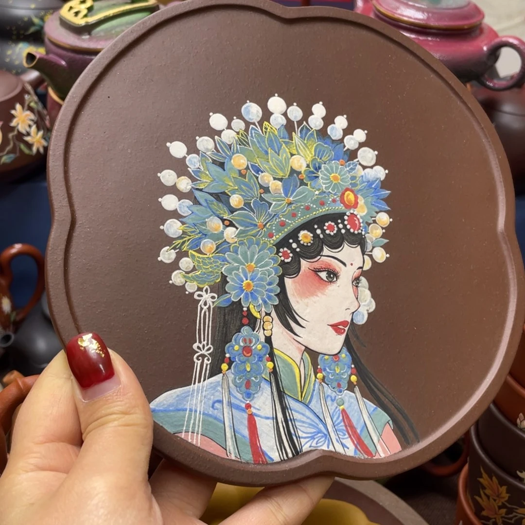 茶杯红泥紫砂主人杯18cm