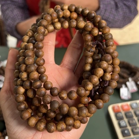 沉香手串白棋卡0.8多样性发1条