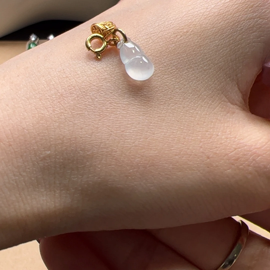 翡翠银S925镶嵌颈饰葫芦