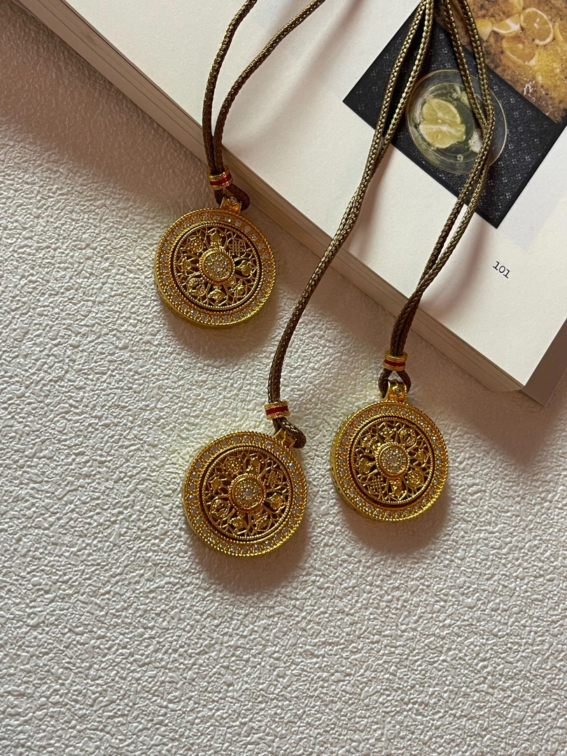 合金吊坠 GUIMIN 八宝罗盘项链 3781