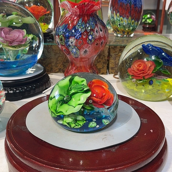 手工艺品琉璃纯手工瑕疵炸裂