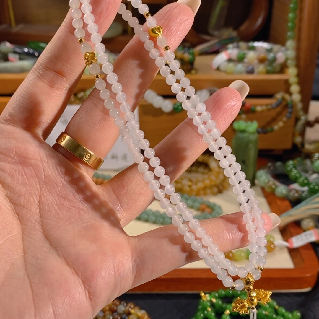 和田玉未镶嵌手链