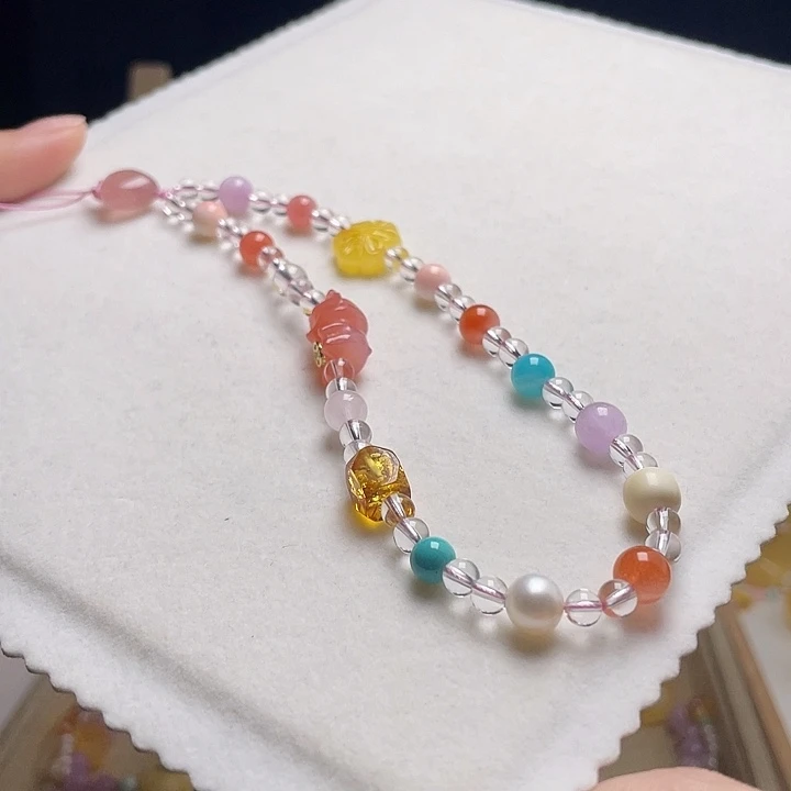 蜜蜡未镶嵌裸石手机链