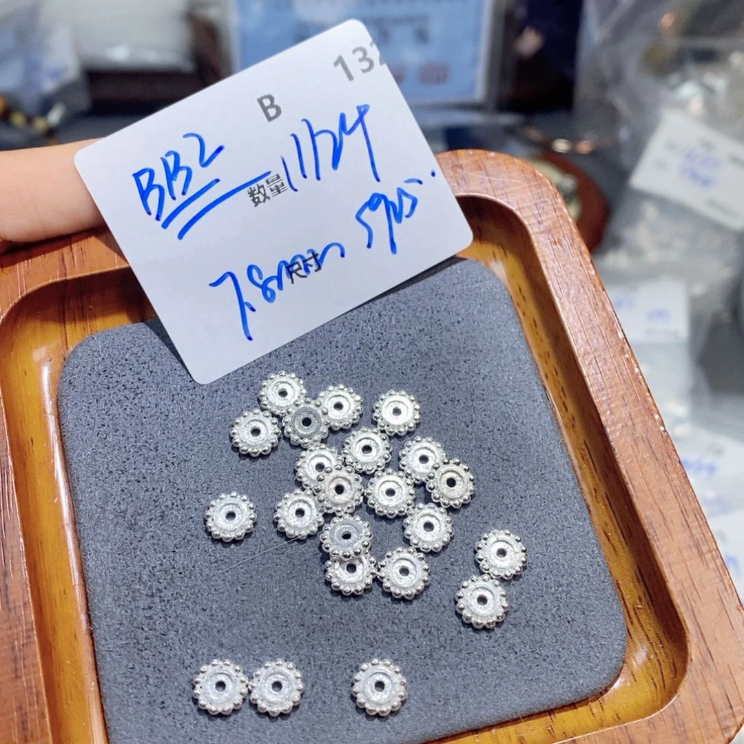 水晶珠宝半成品银S925镶嵌B132