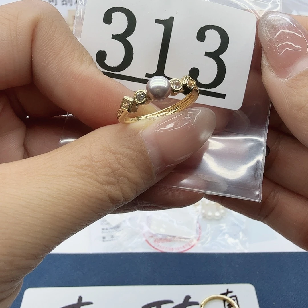 淡水珍珠珠宝奇石合金313