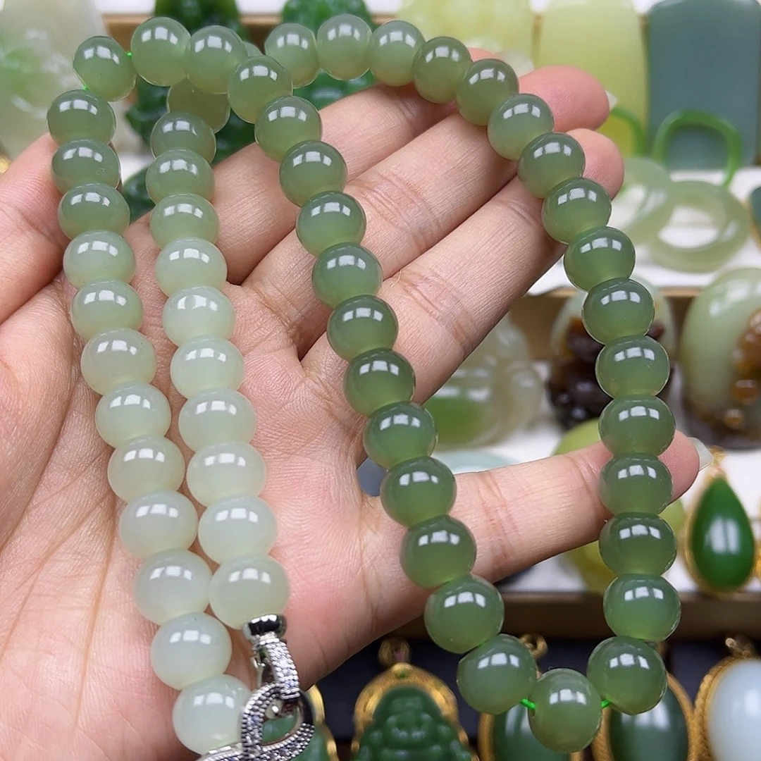 和田玉未镶嵌项链卡10