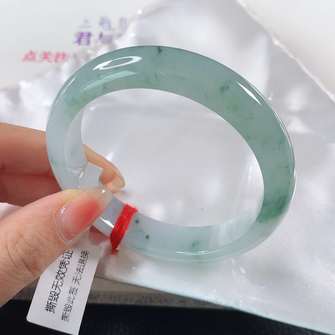 翡翠手镯未镶嵌 正圈⑨⑥