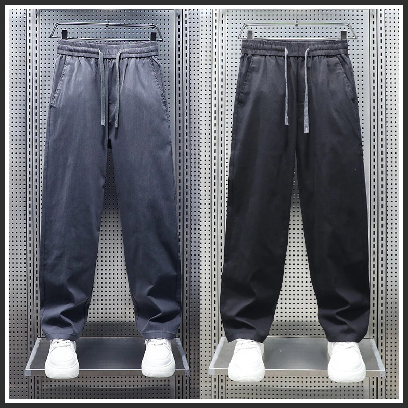 奥派鲨直筒休闲裤男秋季新款美式复古百搭宽松男士阔腿长裤子男裤