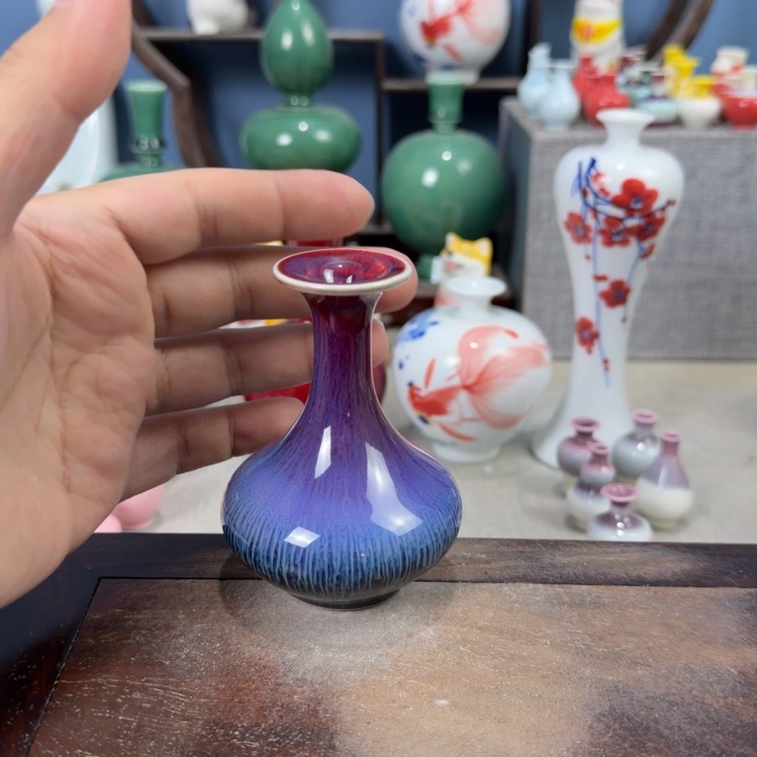 陶瓷手工小花器摆件