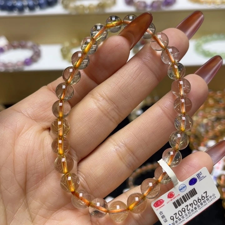 未镶嵌水晶手链金发晶7加