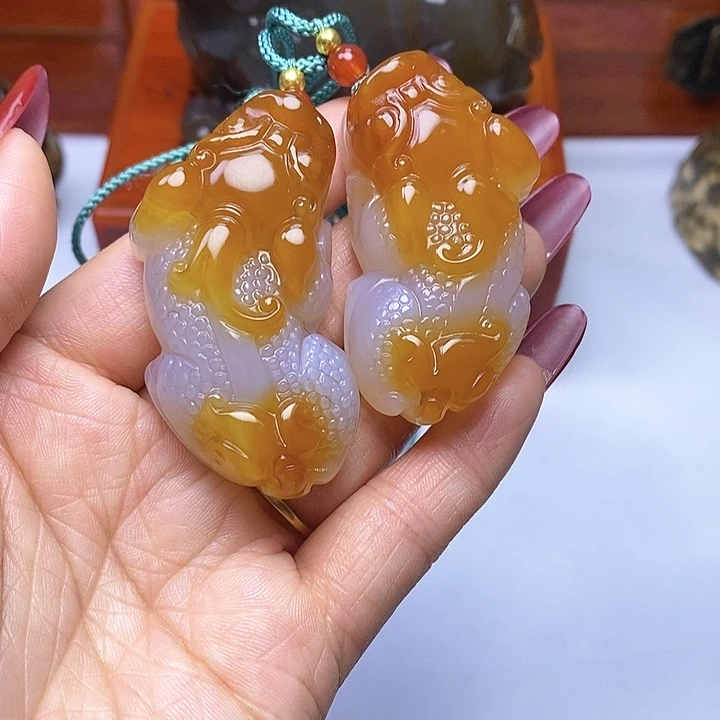 玛瑙/玉髓手把未镶嵌风*