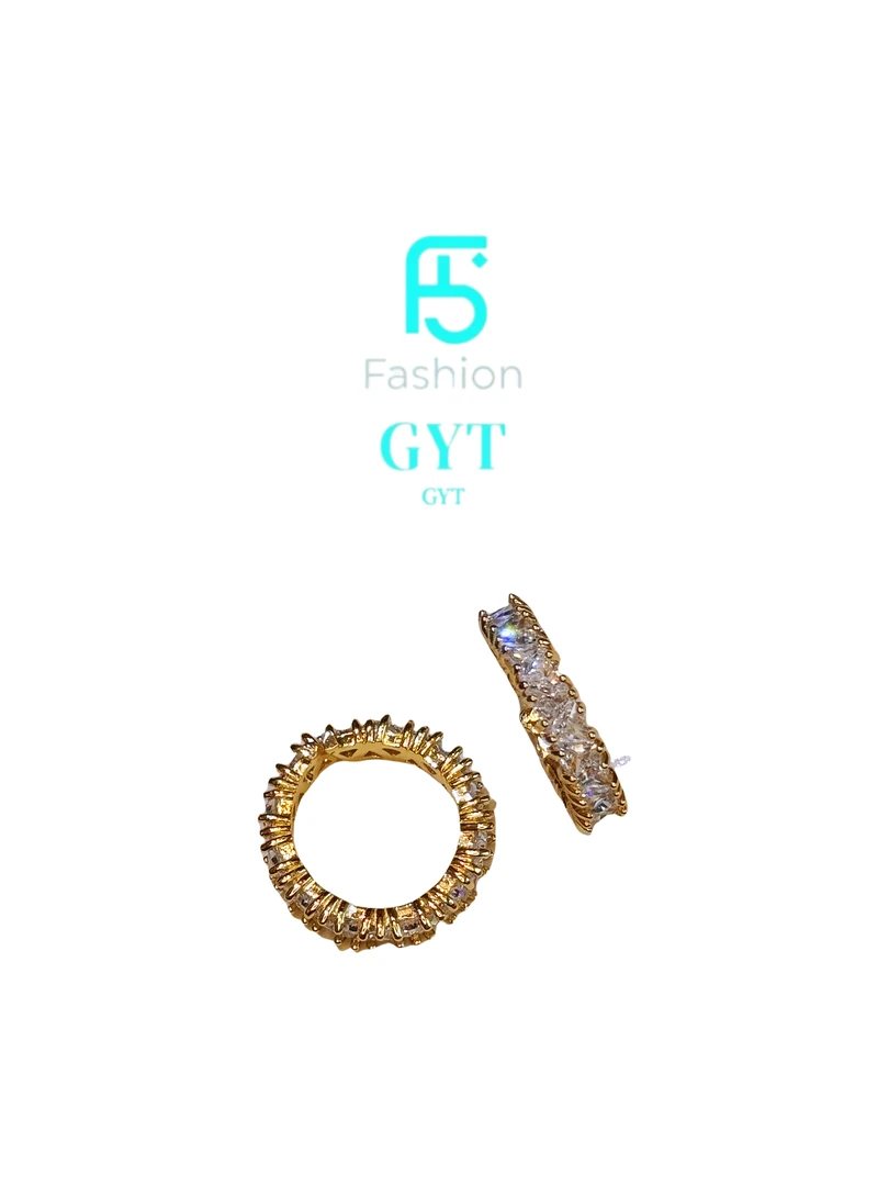 铜合金锆石戒指 GYT·镀K金精致满钻戒指
