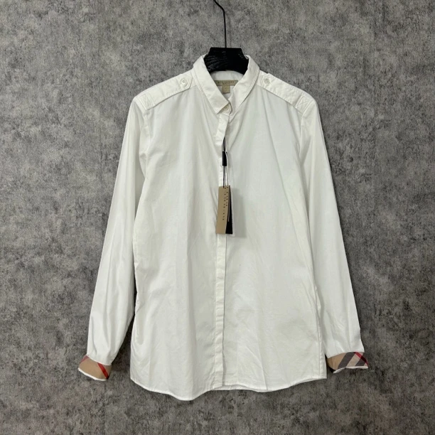 未使用 BURBERRY/博柏利 Burberry格纹白色衬衫