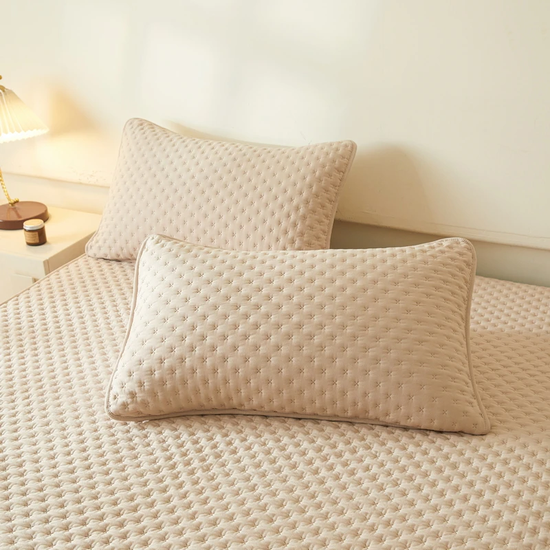 柔软床笠透气蚕蛹蛋白夹棉床笠加厚防滑透气可机洗床垫套笠保护套