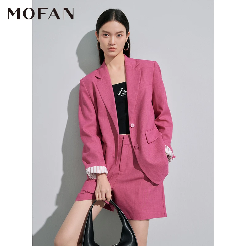 【唐长老专属】MOFAN摩凡秋新款芭蕾粉西装MAU373605