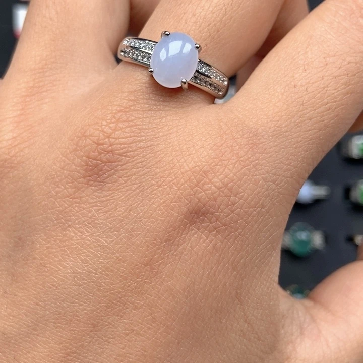 翡翠未镶嵌戒指戒指