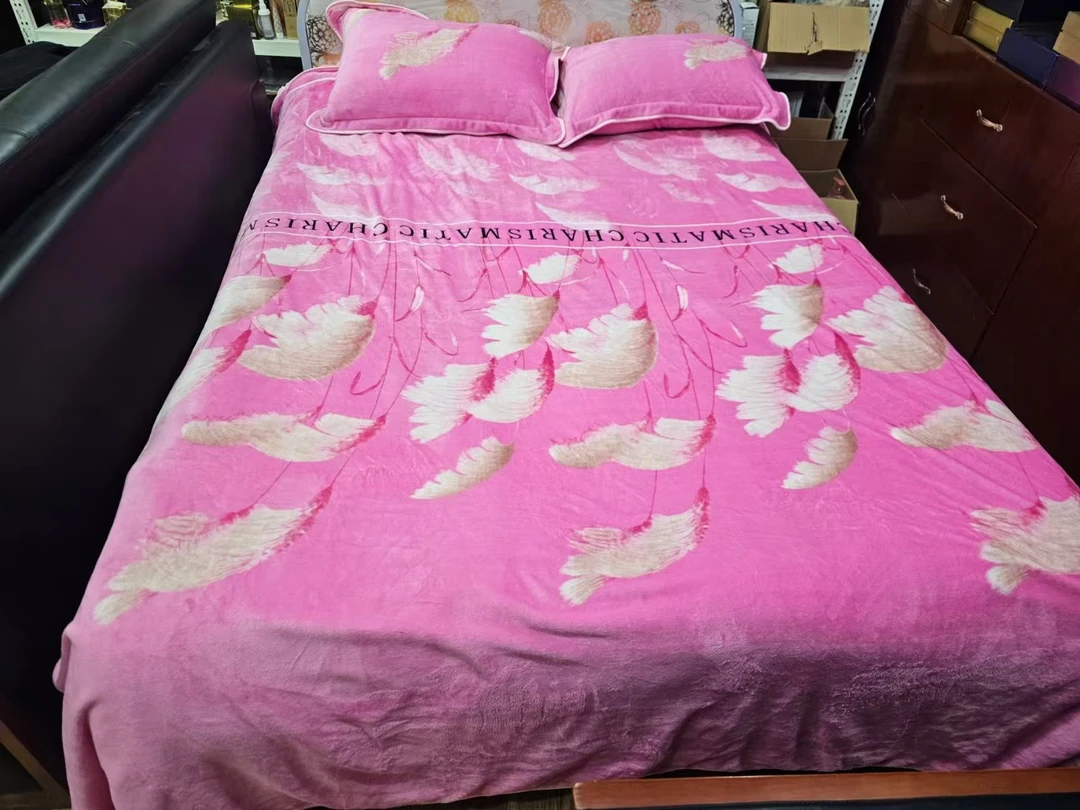 【亏本补贴】加厚牛奶印花四件套