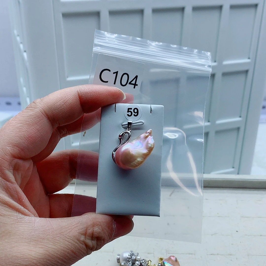 吊坠(不含链)淡水珍珠合金