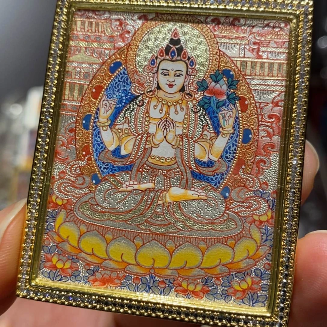 前***溜吊坠唐卡艺术作品欣赏