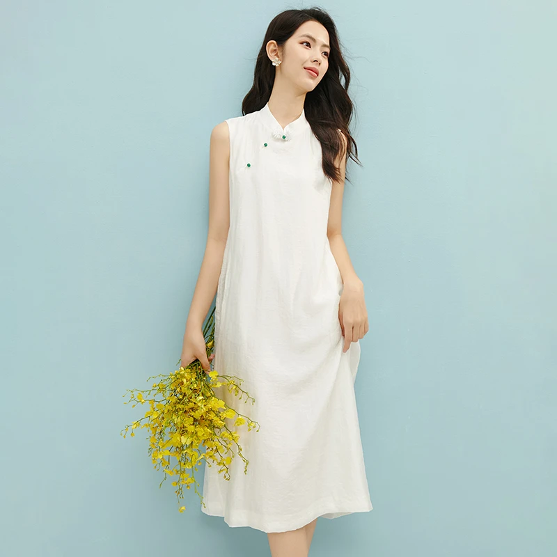 【断码清仓】2025夏裙子无袖连衣裙25022112