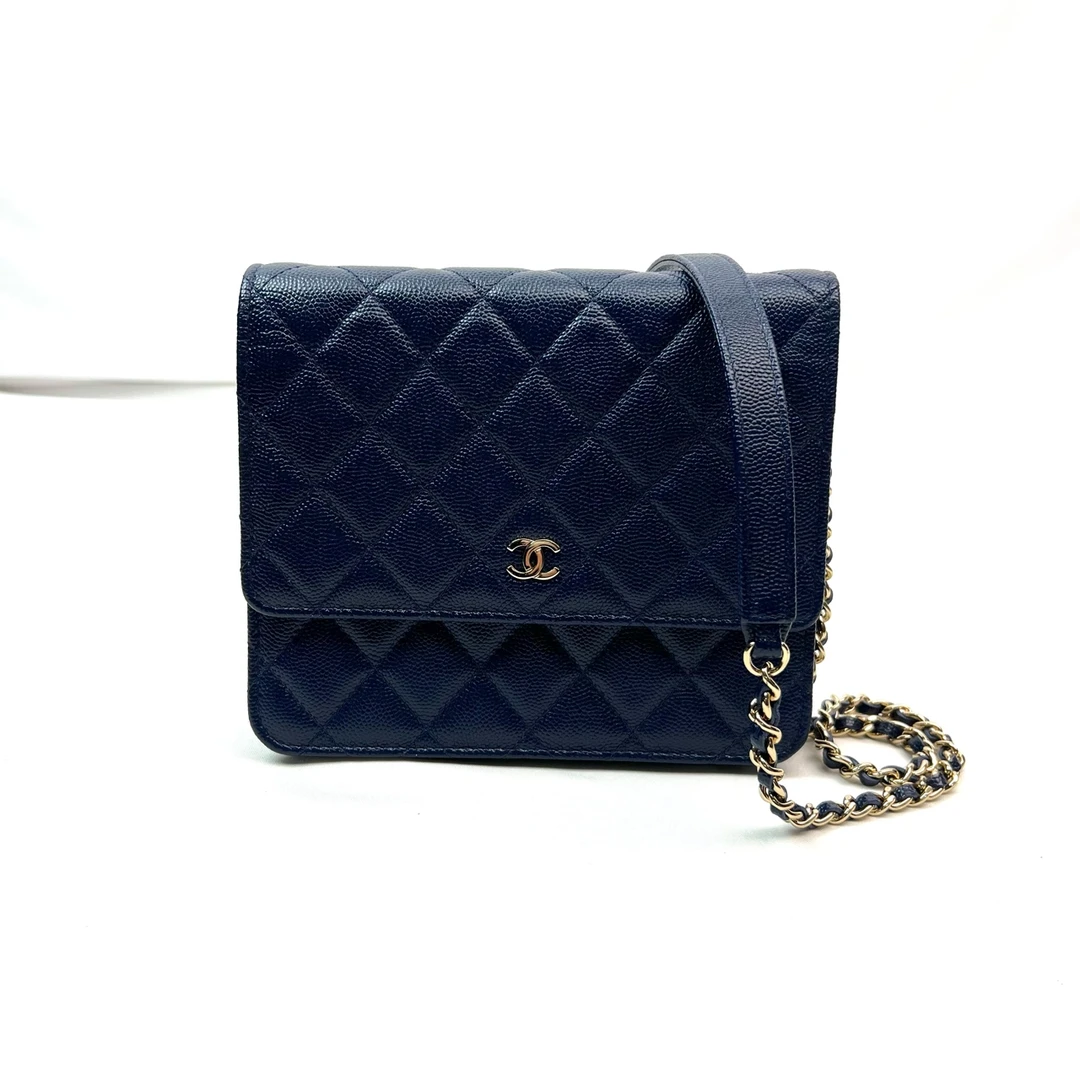 95新 Chanel/香奈儿 方胖子 woc荔枝牛皮单肩包C1580