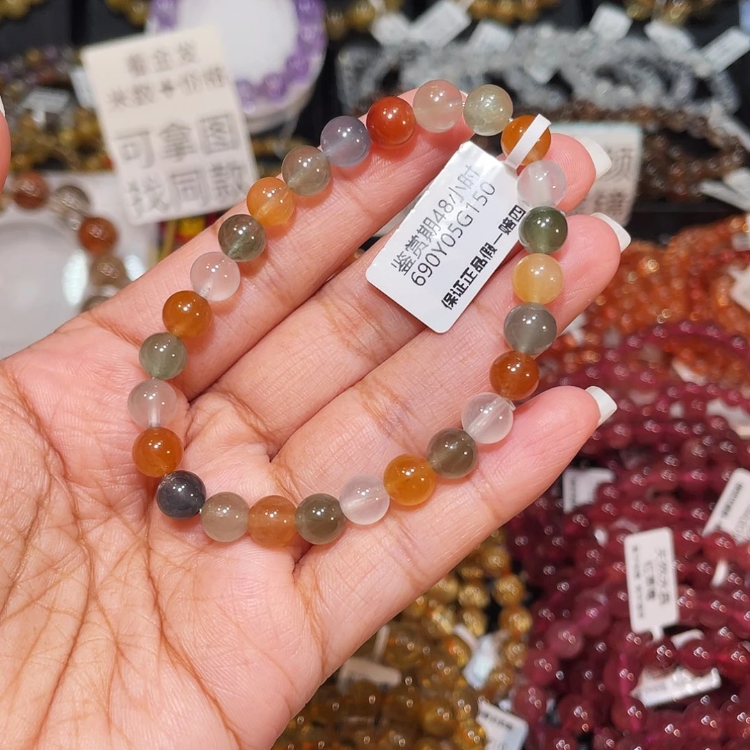 手串未镶嵌水晶已实名彩兔毛7m