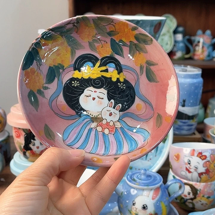陶景德镇釉下手绘陶瓷