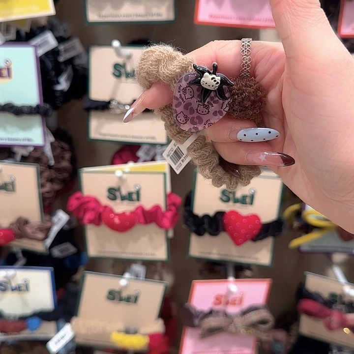 粉色草莓发绳17米