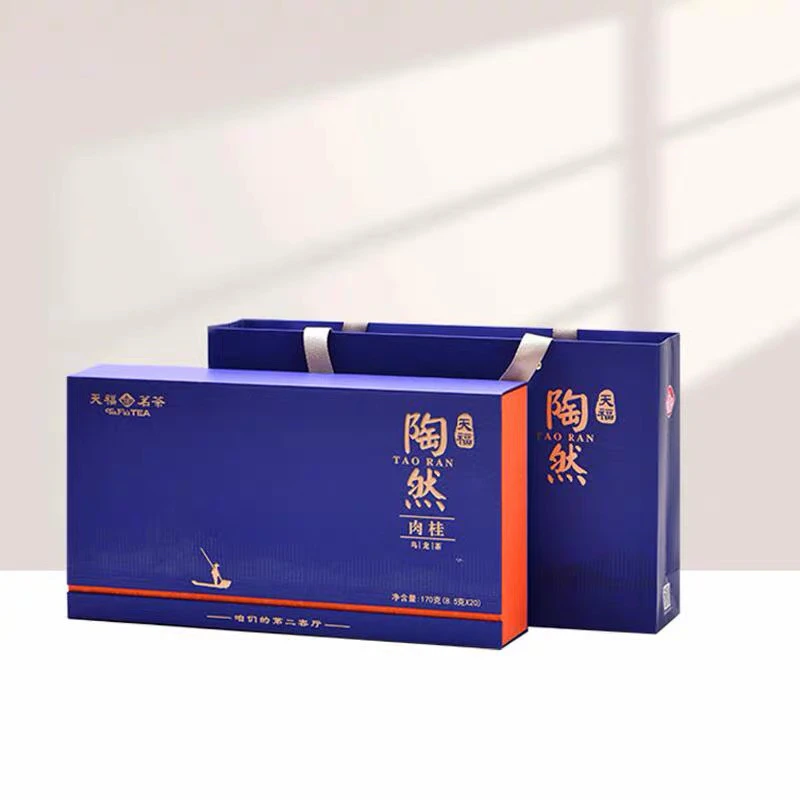 天福茗茶 天福陶然肉桂乌龙茶福建武夷岩茶特级茶叶礼盒装170g