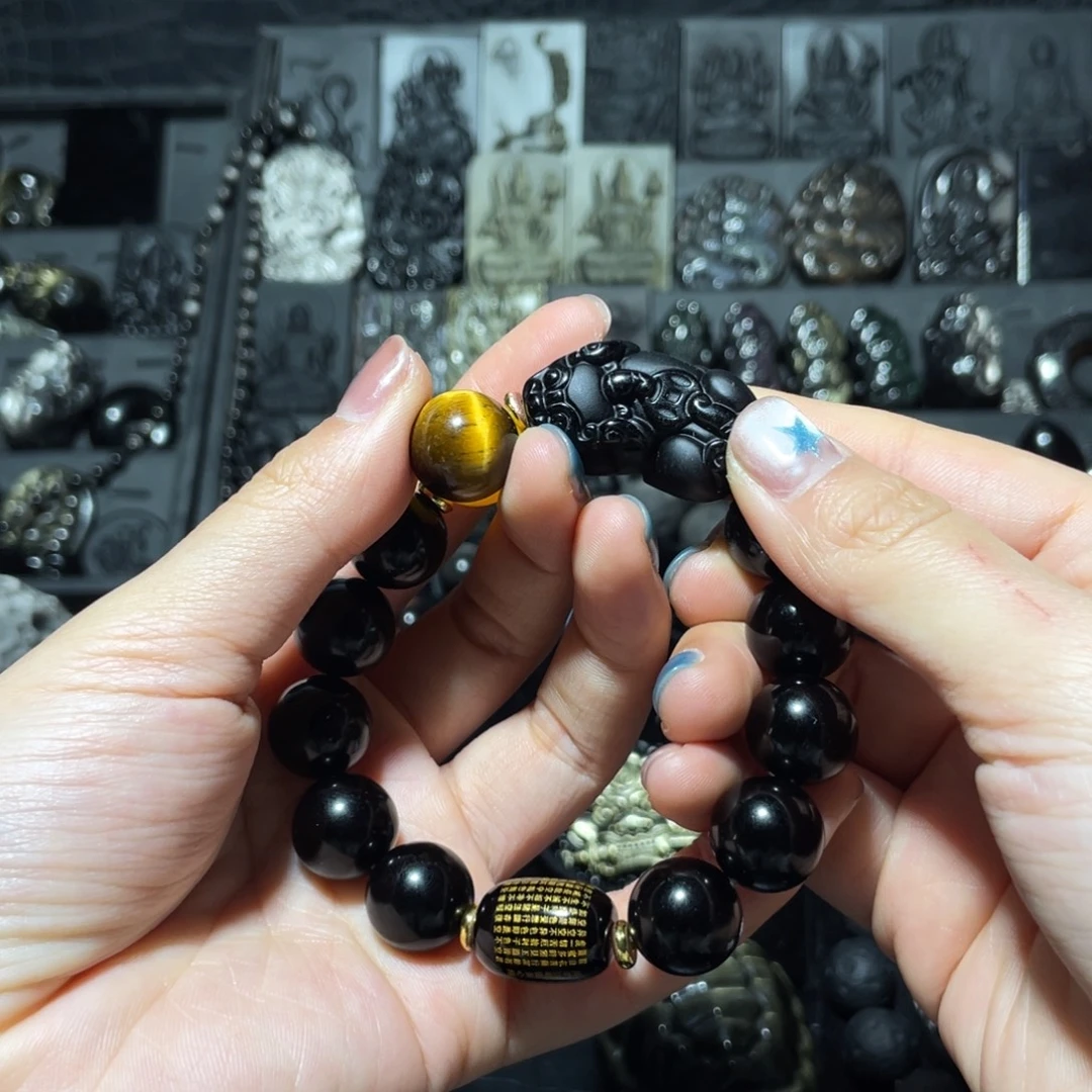 鑫***赁黑曜岩未镶嵌珠宝奇石