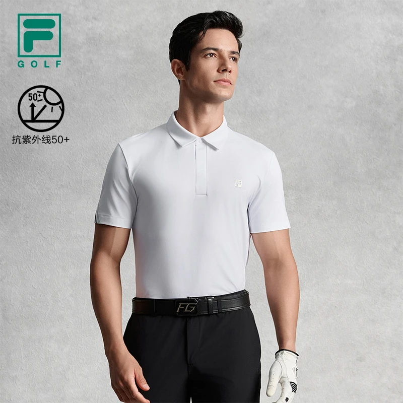 Fila/斐乐【高尔夫菁英POLO】男新款户外休闲商务防晒透气短袖