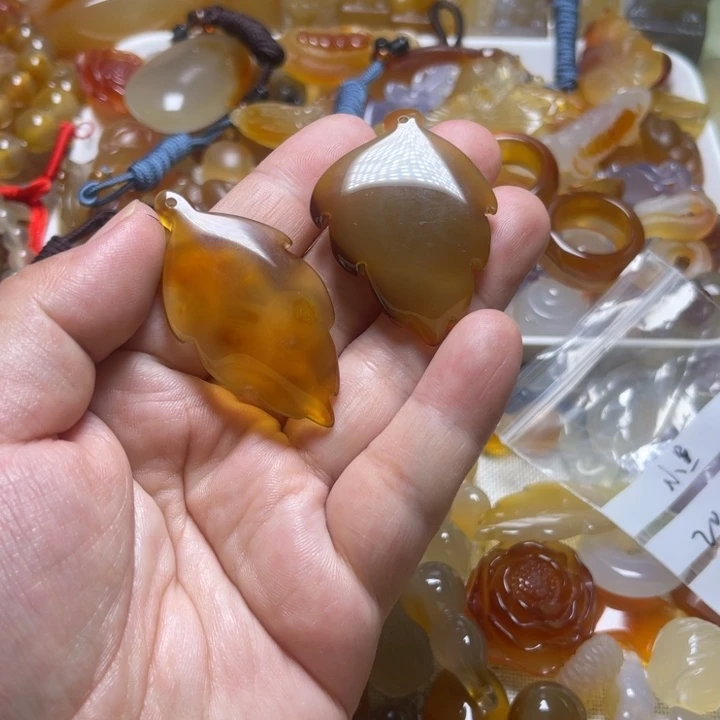 玛瑙/玉髓颈饰未镶嵌小**～004