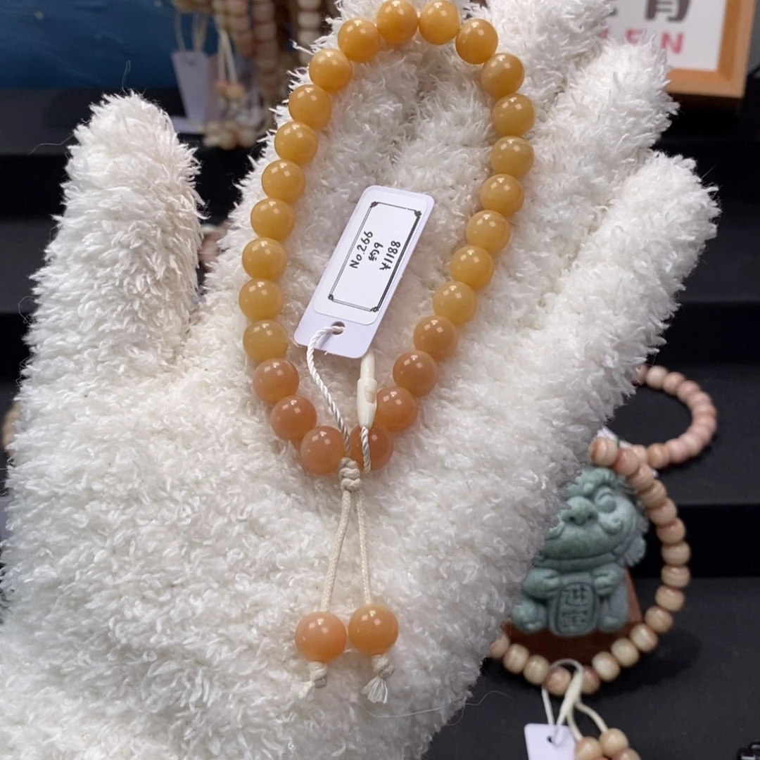 驼骨手串/手链266驼骨手持老黄圆珠