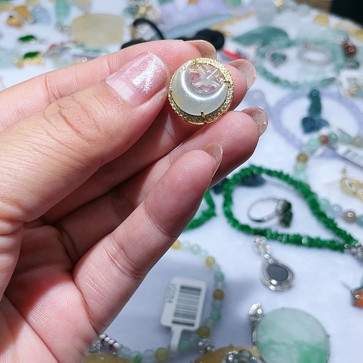 翡翠银S925镶嵌颈饰