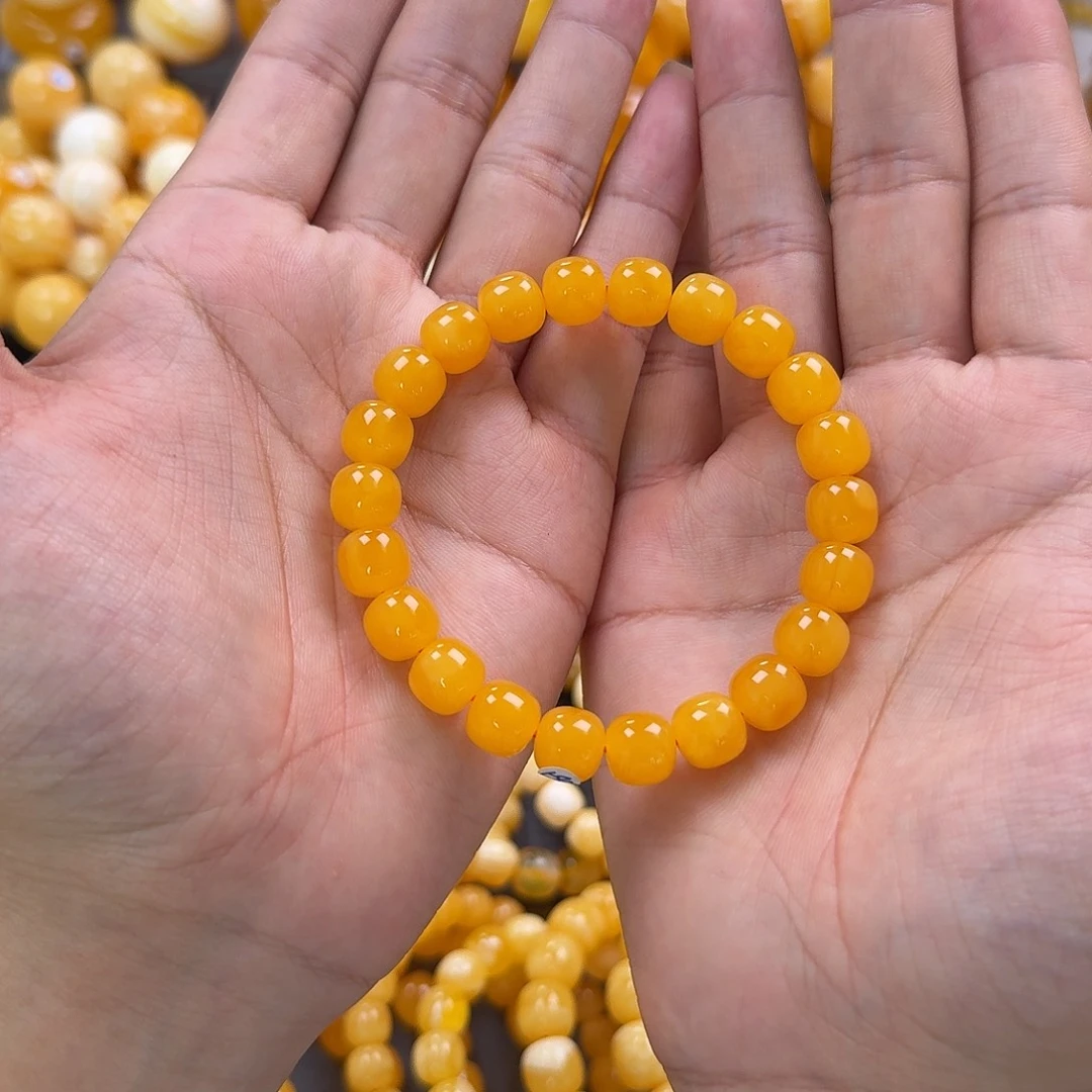 蜜蜡未镶嵌珠宝奇石同料10mm