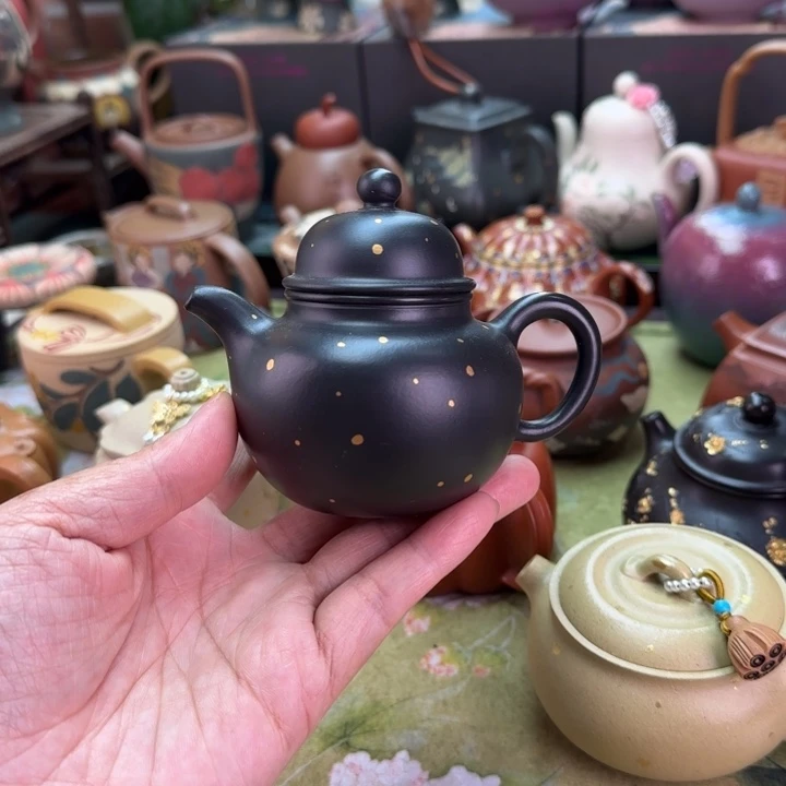 茶壶紫砂洒金掇球